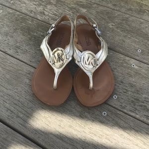 Silver Michael Kors sandals